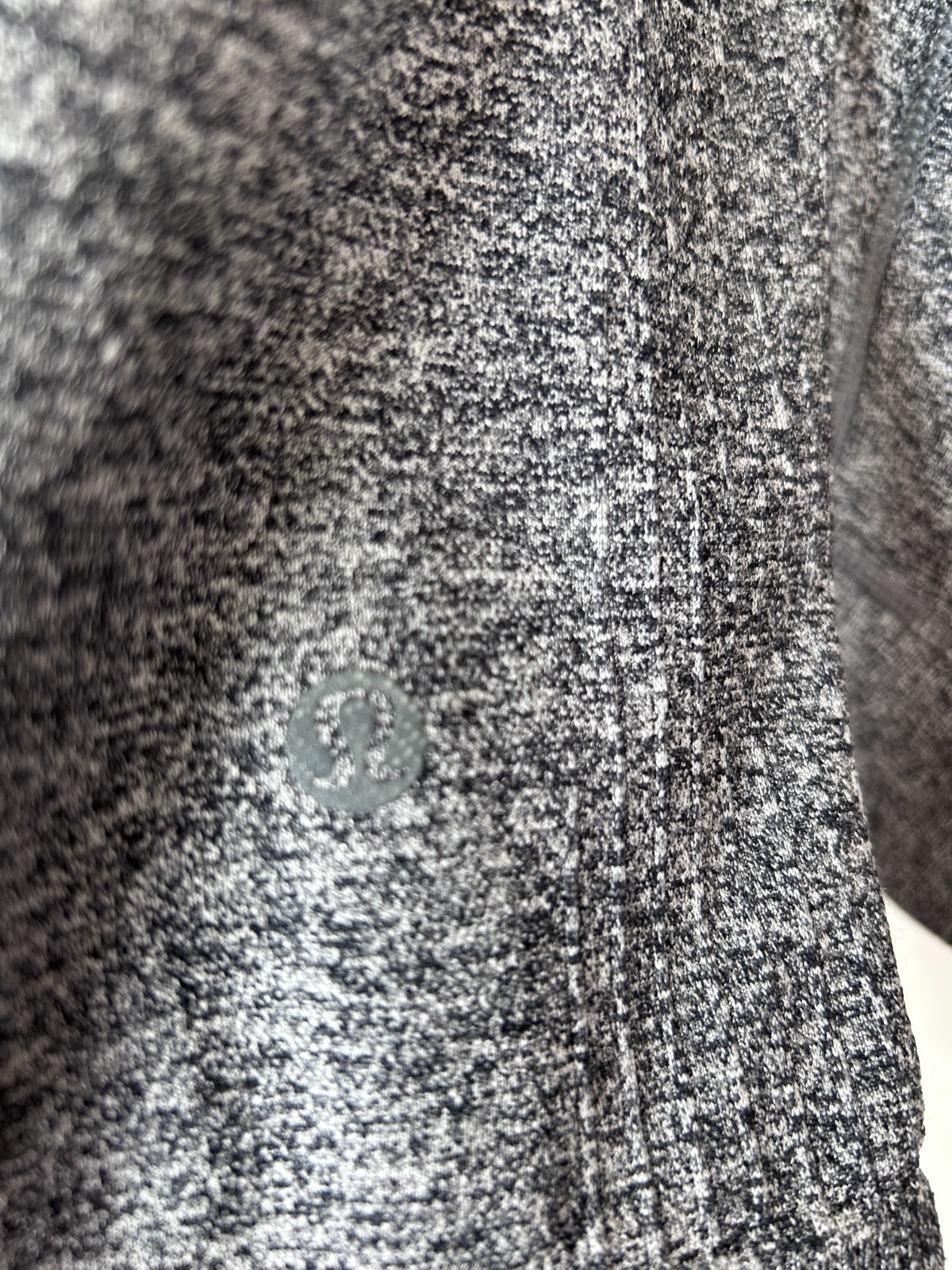 Lululemon Engineered Warmth Long Sleeve Crew Medium Gray Black Merino Wool gallery