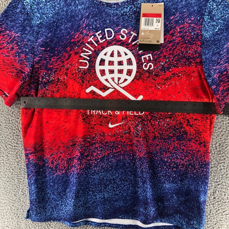 Nike Miler Team USA Edition Running Top DriFit Track Men's L FJ3411 635 gallery