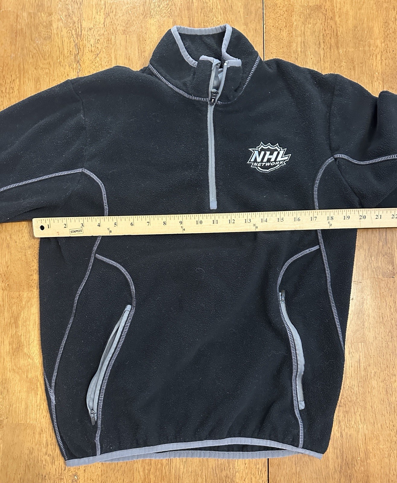 NHL Network 1/4 Zip Fleece Pullover Jacket Small Sweater Sweatshirt gallery