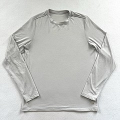Vuori Long Sleeve Current Tech Tee Frost Grey Performance Stretch Shirt V1003 S