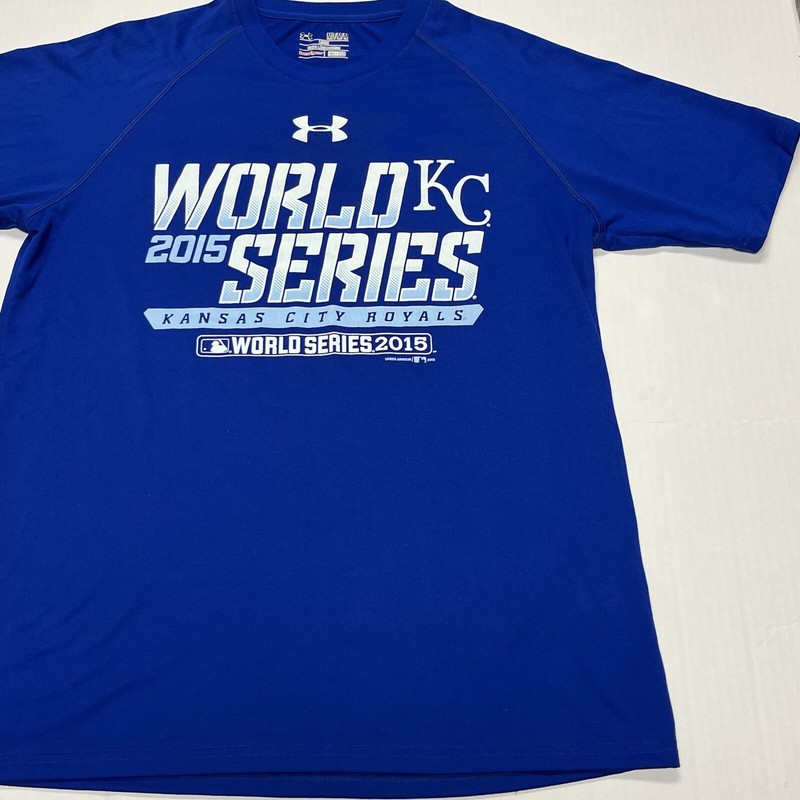 Kansas City Royals Under Armour Loose Heatgear Athletic T-Shirt Men Medium WS15 gallery