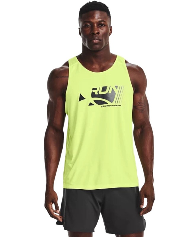 Under Armour Men’s Large Fitted CoolSwitch Run Singlet/Tank- NWT $40 gallery