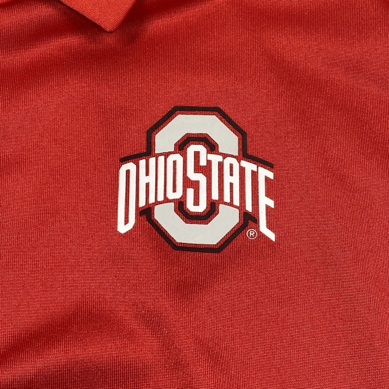 Ohio State Nike Polo Shirt Mens Large Red Short Sleeve Dri Fit gallery