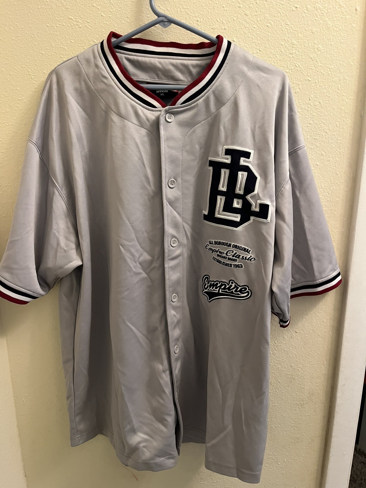 Vintage Bigland Official All Borough Empire Classic Baseball Jersey Mens XL gallery