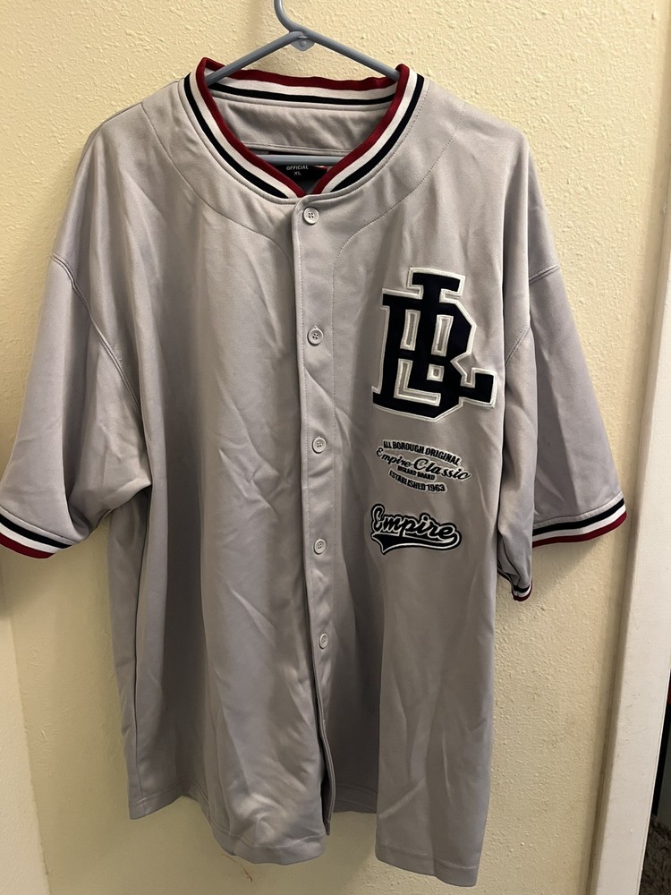 Vintage Bigland Official All Borough Empire Classic Baseball Jersey Mens XL