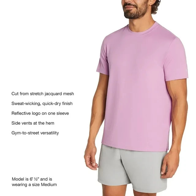 GapFit Men's Short Sleeve Performance Tee Size XL Purple gallery