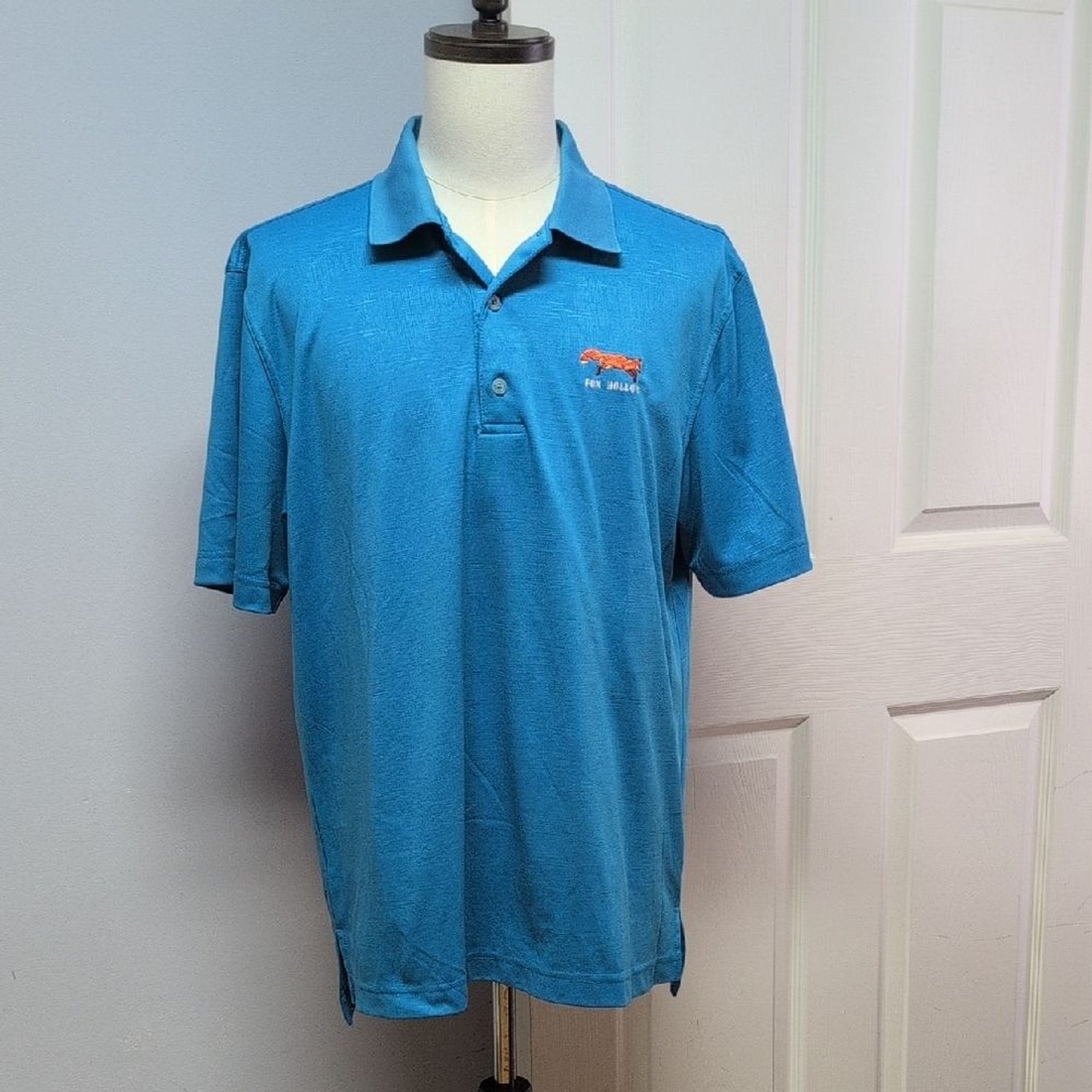 Monterey Club Dry Swing Embroidered Fox Hollow Logo Moisture Wicking Polo Size L gallery
