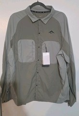 Nike DriFit Trail Shirt Jacket Light Army Jade Horizon HJ5079-320 Men SZ MED NWT