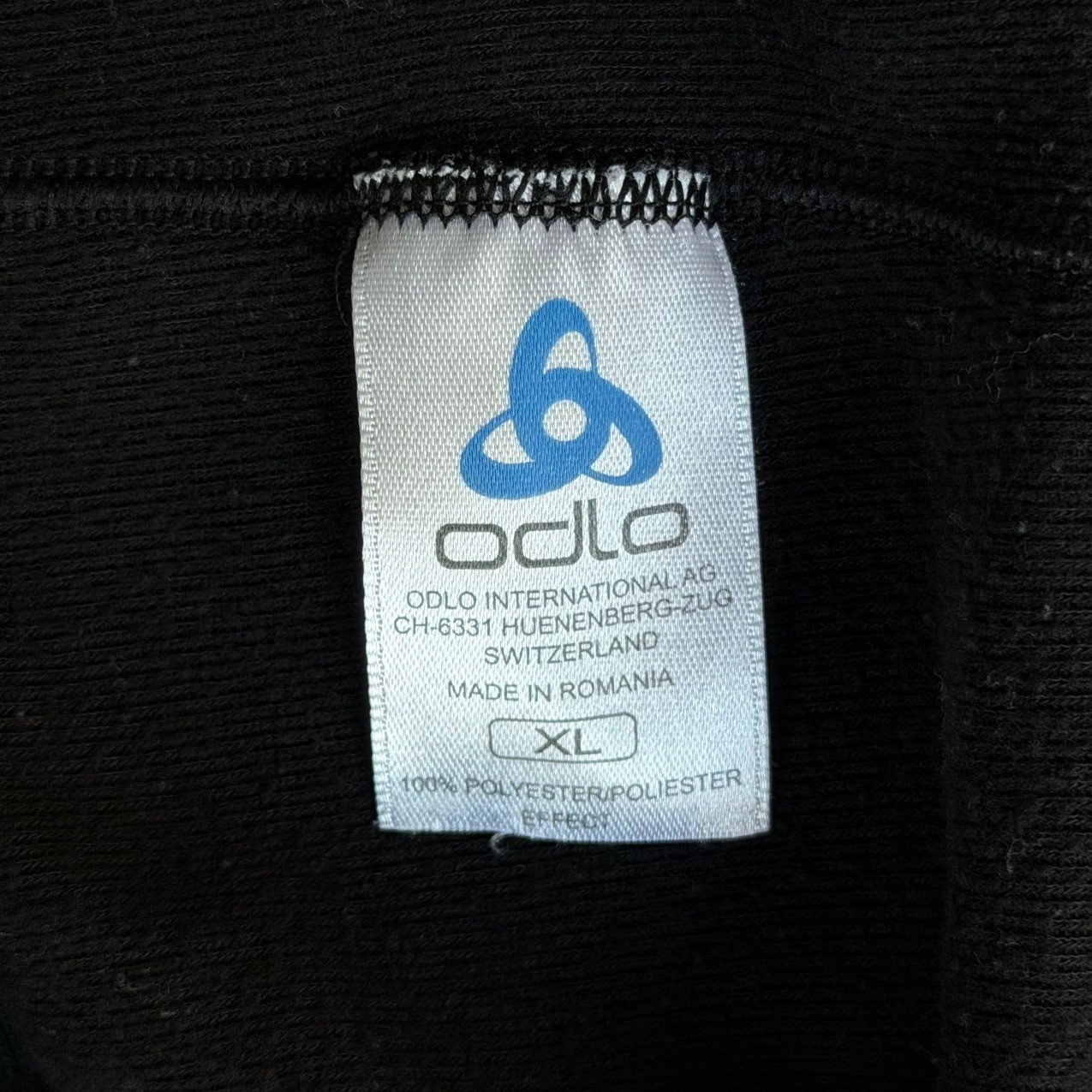 Odlo Mens XL Black Long Sleeve Performance Base Layer Crew Neck Thermal Top gallery