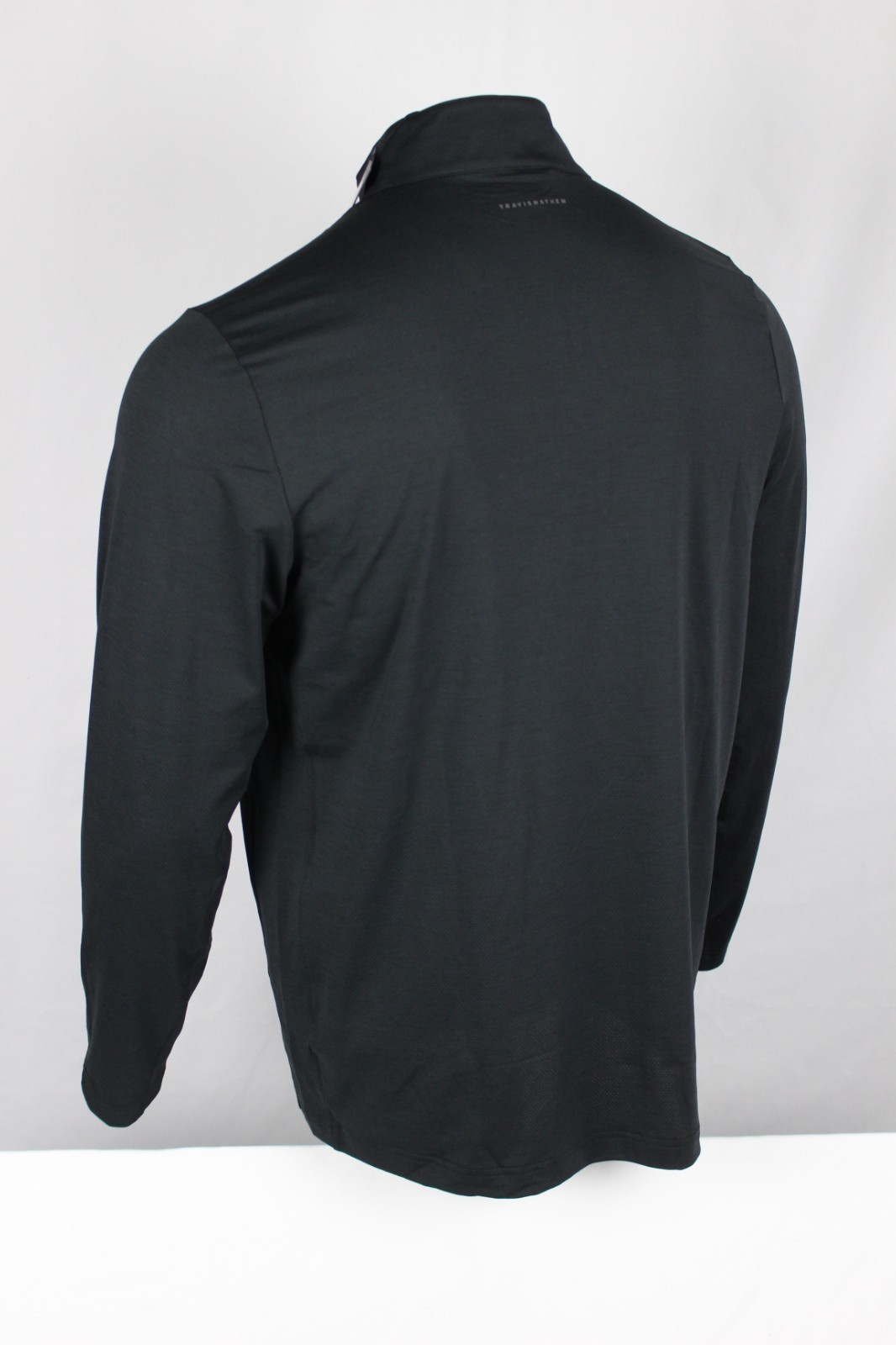 Travis Mathew Men's Heater Pro 1/4 Zip Pullover Bali Hai Golf Las Vegas Black gallery
