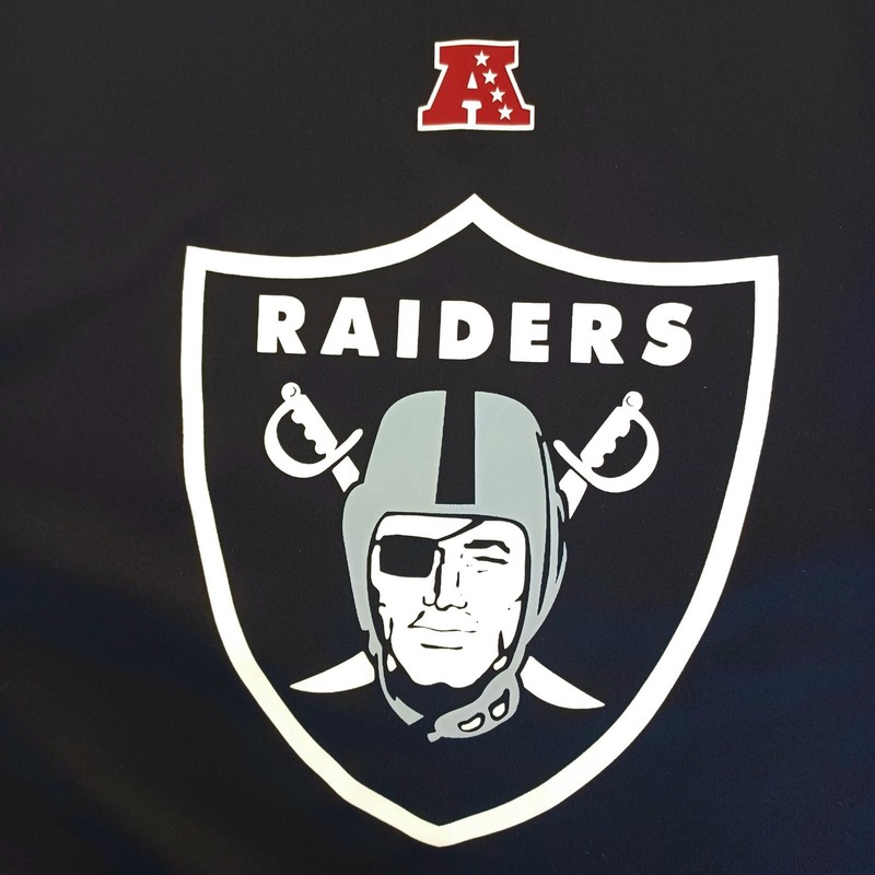 NFL Team Apparel Las Vegas Raiders TX3 Cool Long Sleeve Performance Shirt Mens L gallery