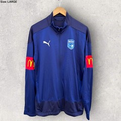 NSW BLUES PUMA TRACK JACKET STATE OF ORIGIN NRL size Large