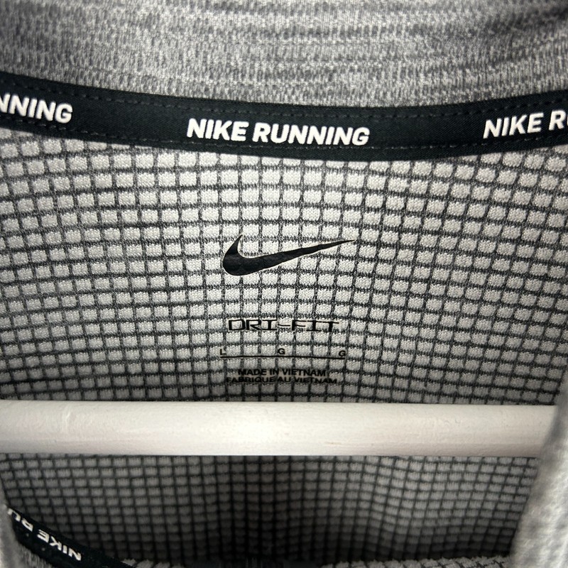 Nike Jacket Mens Large Grey Dri Fit Running Pacer Future 1/4 Zip Running Top gallery