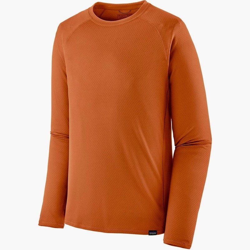 NEW Mens $89 PATAGONIA Capilene Midweight Crew Shirt/Baselayer Redtail Rust XXL gallery