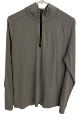 Banana Republic 1/4 Zip Long Sleeve Pullover Men’s Size Medium Gray Quick Dry