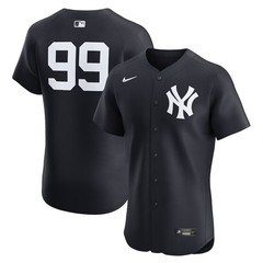 Custom Nike MLB New York Yankee Alternate 2 Elite Player AC Stitched Navy Jersey