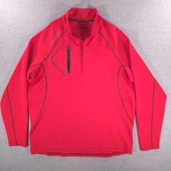 Sunice Allendale Stretch Red Tech 1/4 Zip Outdoor Golf Pullover Jacket Mens XXL