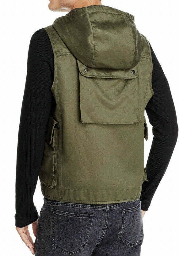 Eastlogue men's Olive Twill Jerkin Hiking Vest -size Large - retail $395 gallery