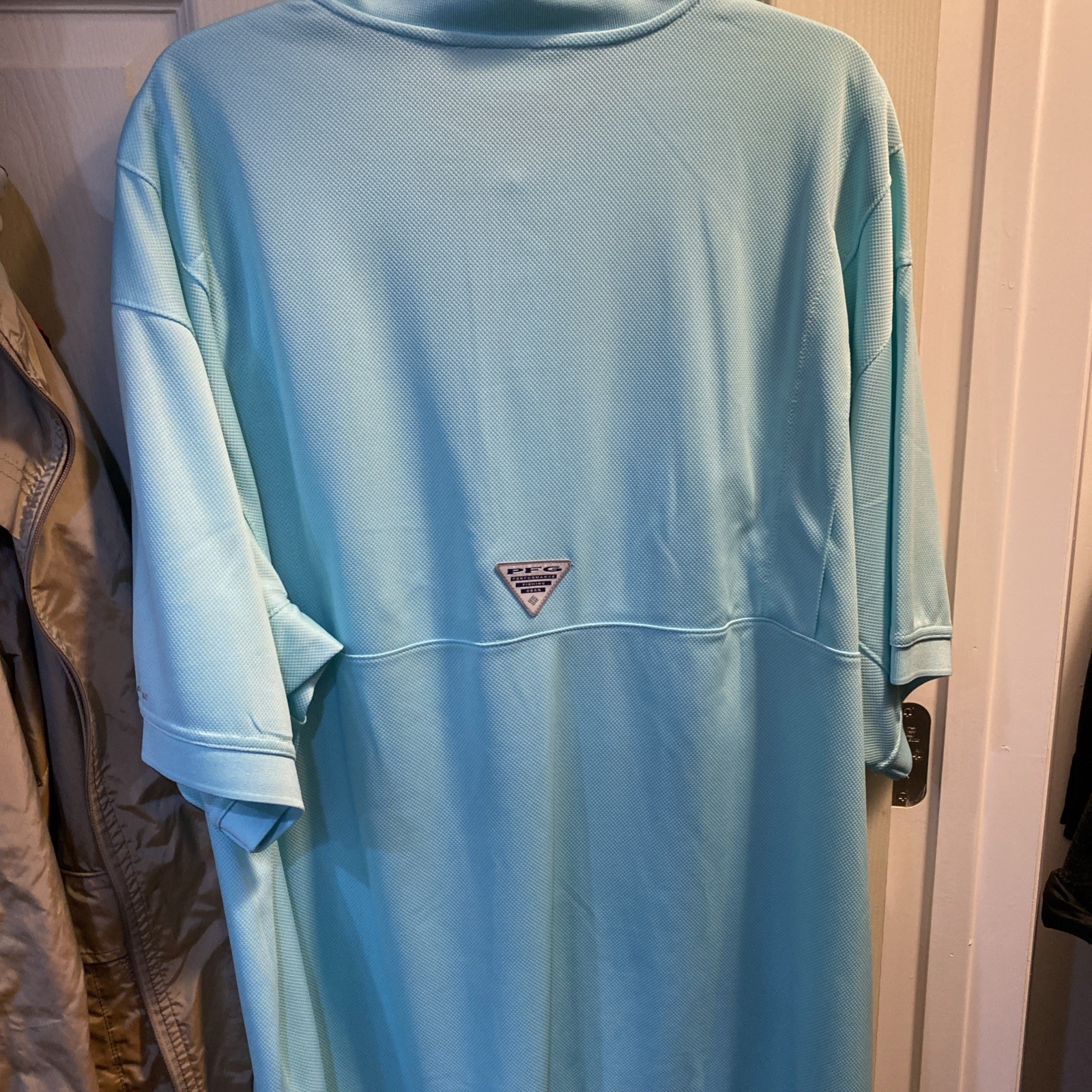 Columbia Powder Blue Men’s Collared Jersey XXL Exc gallery