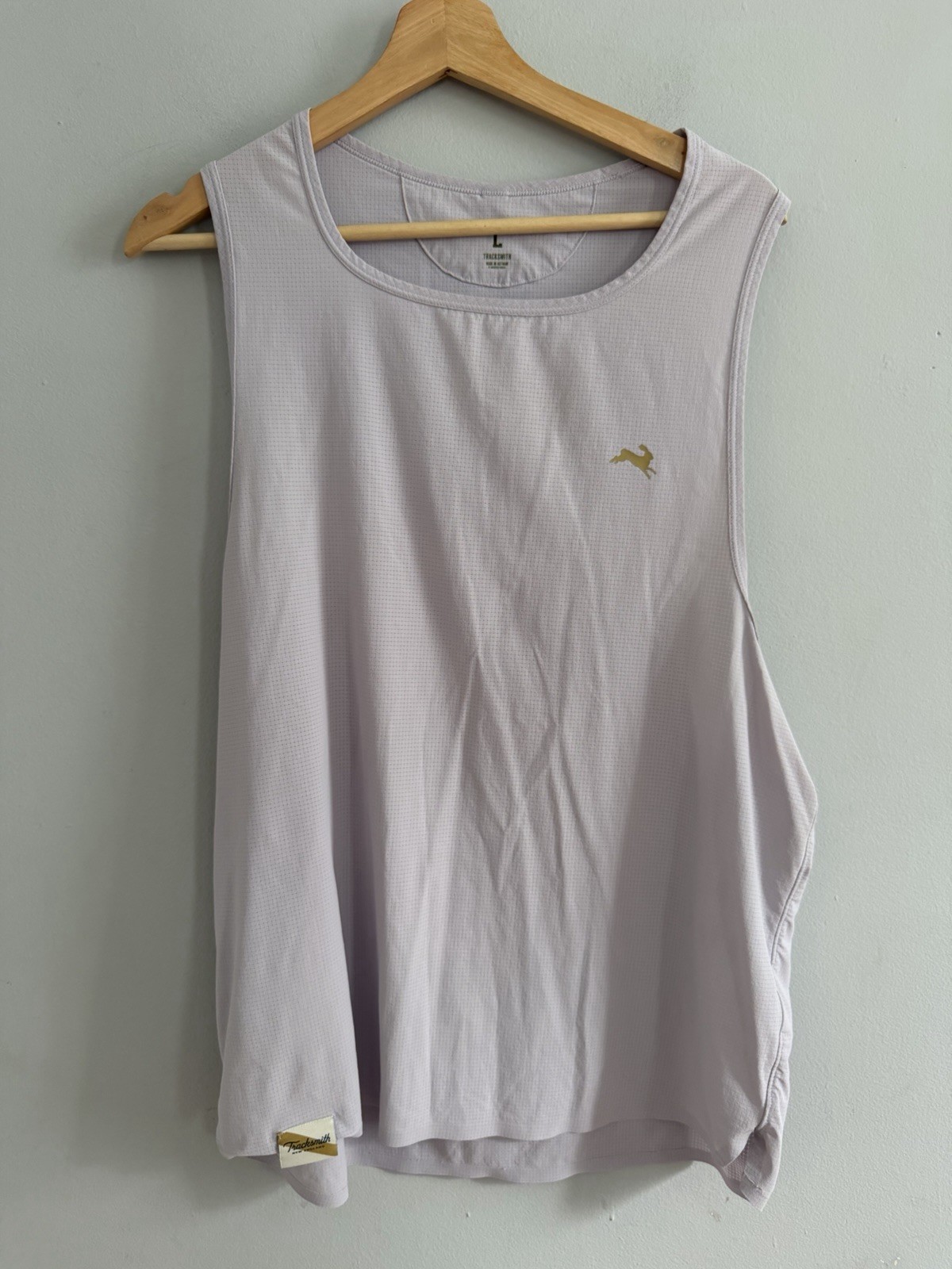 Tracksmith Twilight Tank Athletic Running Top Light Gray / Purple Size L gallery