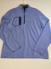 Ralph Lauren RLX Performance pullover 3/4 zip British flag top shirt men Size XL