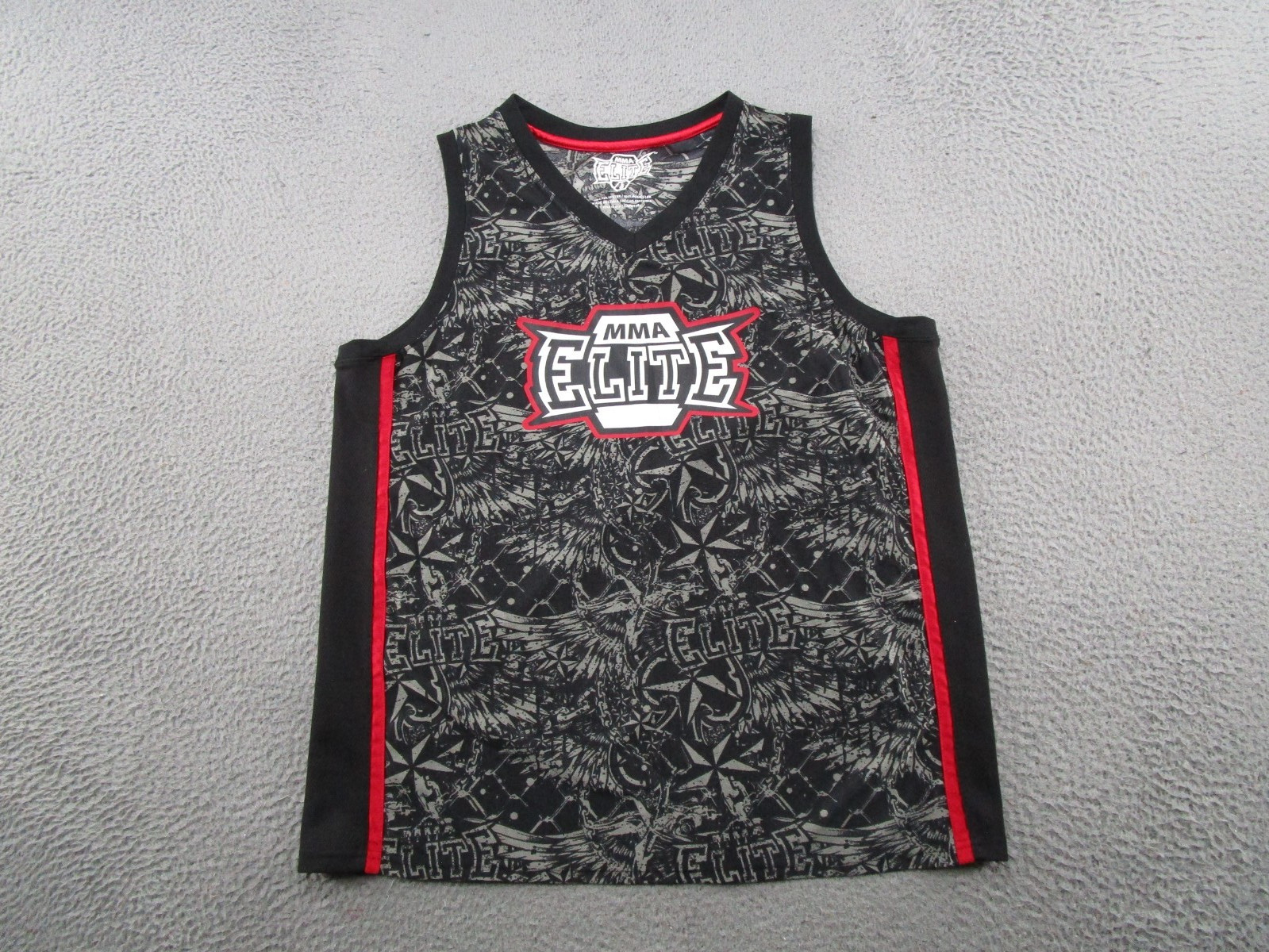 MMA Elite Tank Top All Over Print Arts Y2k Cage Fighting Grunge Punk Style SZ L gallery