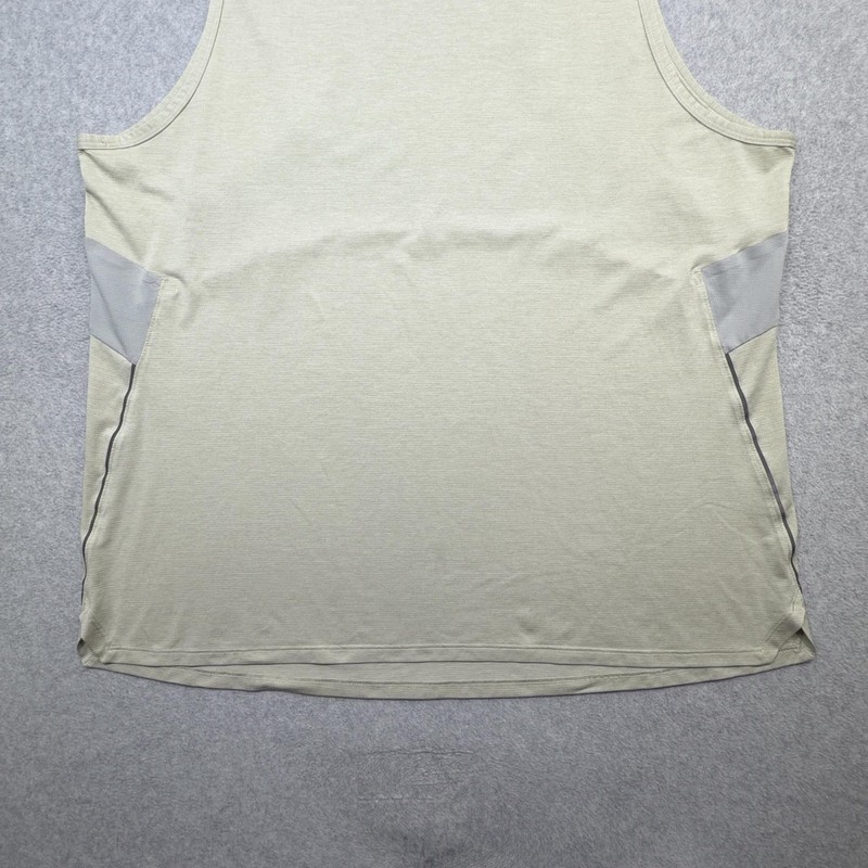 Lululemon Fast And Free Tank Top Mens XXL Beige Sleeveless Performance Running gallery