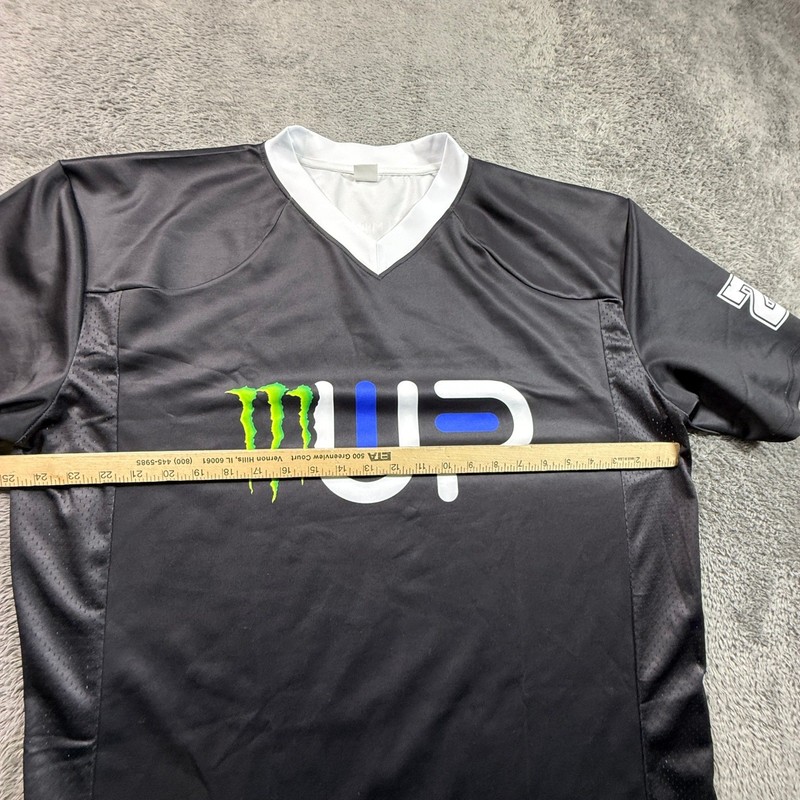Monster Energy UpandUp Festival Jersey Mens XL Black #26 V-Neck Graphic gallery