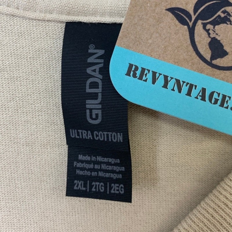 New Hand Printed Mens 2XL Tan Gratitude Bible Quote Short Sleeve Cotton Tee gallery
