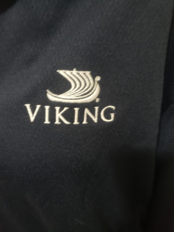 Viking Cruise Cutter & Buck Dry Tech Pullover Shirt Mens Large Navy Long Sleeve gallery