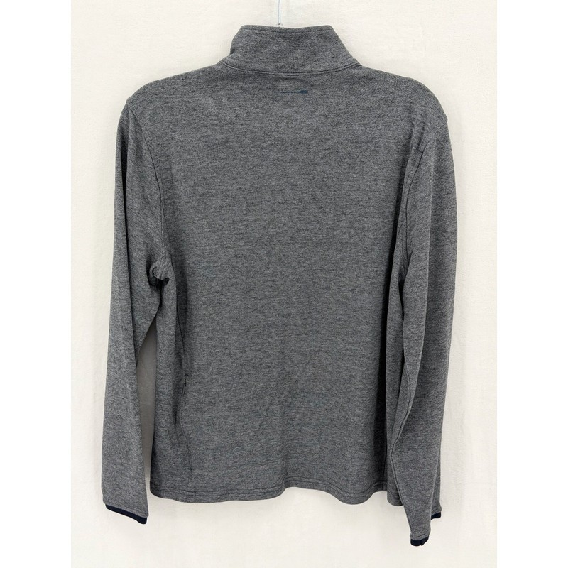 J Crew Shirt Mens Medium Gray Performance Half Zip Pullover Coolmax UPF Preppy gallery