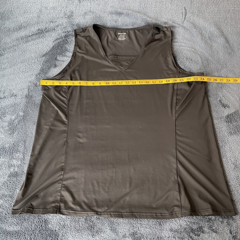 Reebok Men's Play Dry Performance Athletic Stretch Black Sleeveless Shirt 22/24 gallery