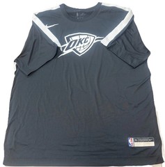 Nike NBA Authentics Oklahamo Thunder Shooting Shirt Men’s Black Player Issued XL