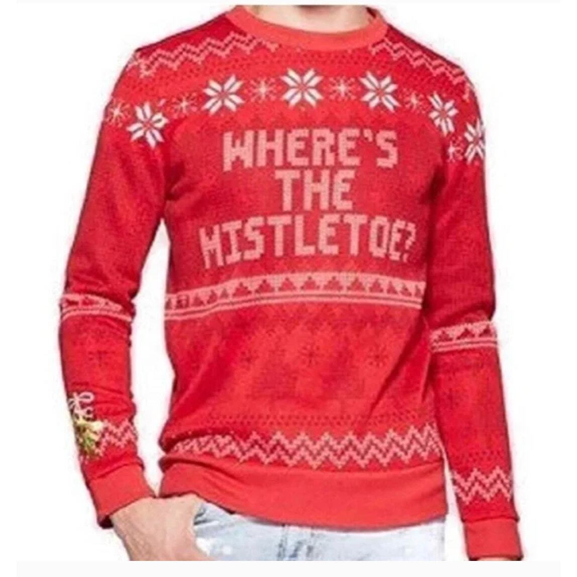 Mad Engine Where's the Mistletoe Sweatshirt, M gallery
