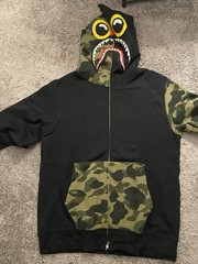 Bape x Hebru Brantley Flyboy Black Camo Hoodie