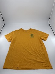 Nike Athletic Arts Club Large T-shirt Yellow with Green Logo Art of Sport Cotton