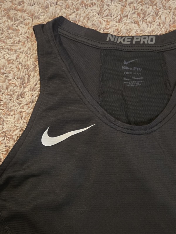Nike NBA Authentic Compression Pro Tank Top Black Team Player Issued XL 880804 gallery