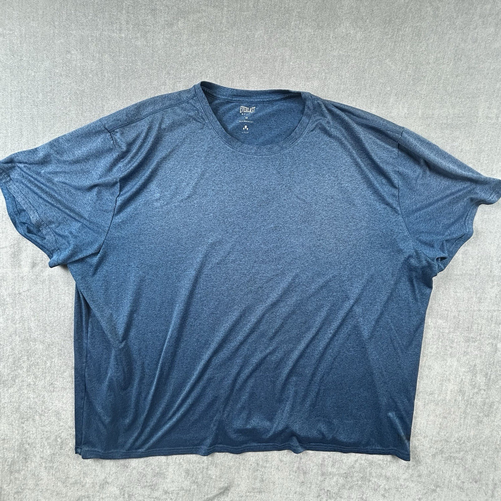 Everlast Sport T-Shirt Mens 4X Short Sleeve Heather Blue Crew Neck Activewear gallery