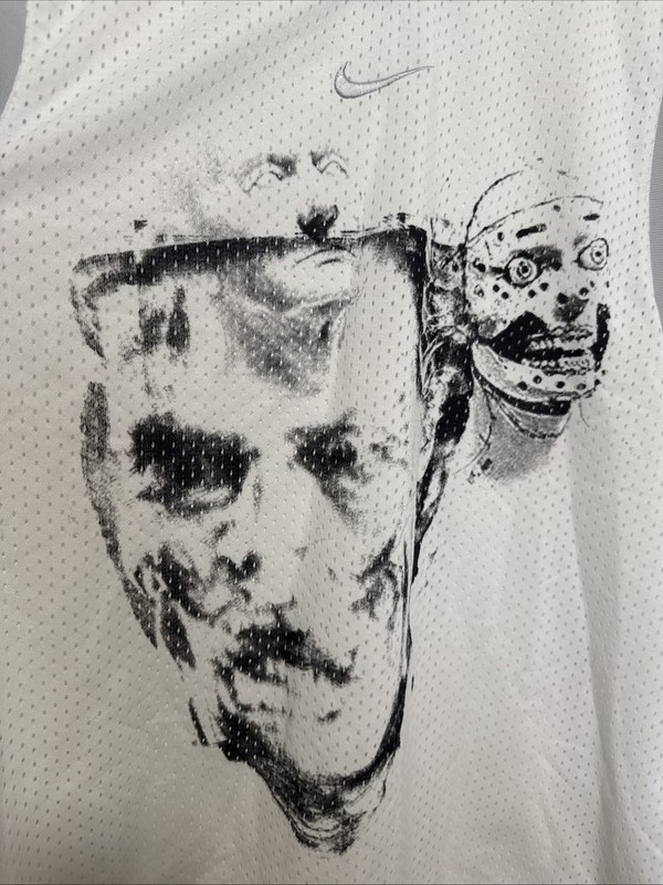 Nike Basketball Jersey Men’s XL White Y2K Vintage Jordan #20 Rare Screen Print gallery