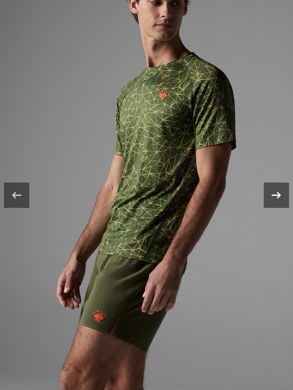 NWT rabbit Running EZ Tee Perf Short Sleeve Men’s Size Medium Chive Performance gallery