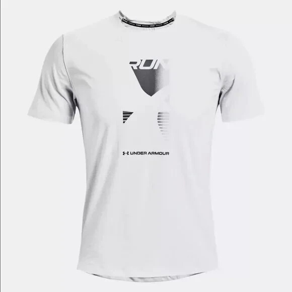 Under Armour Men's UA CoolSwitch Run Graphic T-Shirt 1372593 White Size XXL gallery