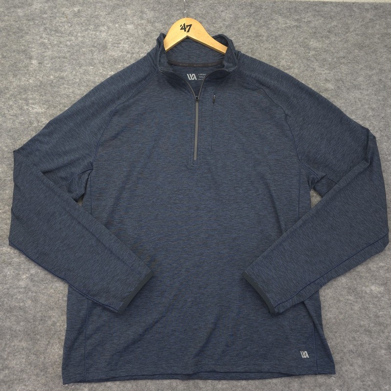 VRST Accelerate Blue Half Zip Pullover Long Sleeve Golf Workout Gym Men's Size L gallery