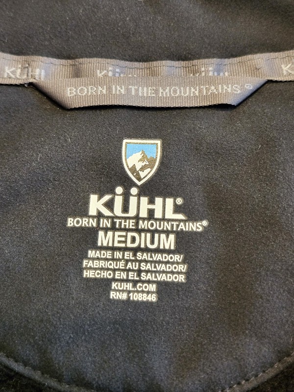 Kuhl Revel 1/4 Zip Performance Fleece Mens Medium Black Pullover Outdoor Hiking gallery