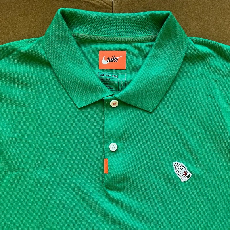 Nike Augusta Masters Amen Corner Praying Hands Polo Golf Shirt Frank Tiger Woods gallery