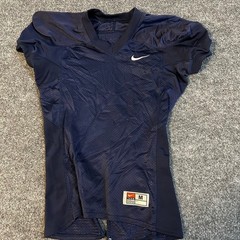 Nike Football Jersey Mens Size M Navy Blue Mesh V-Neck Athletic Team Practice