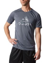 NEW MENS ADIDAS CLIMALITE GRAPHIC LOGO TEE TSHIRT! CLIMALITE FABRIC! VARIETY