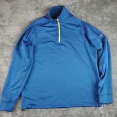 Dunning Golf Pullover Mens L Blue 1/4 Zip Pullover Shirt Active Casual 1926