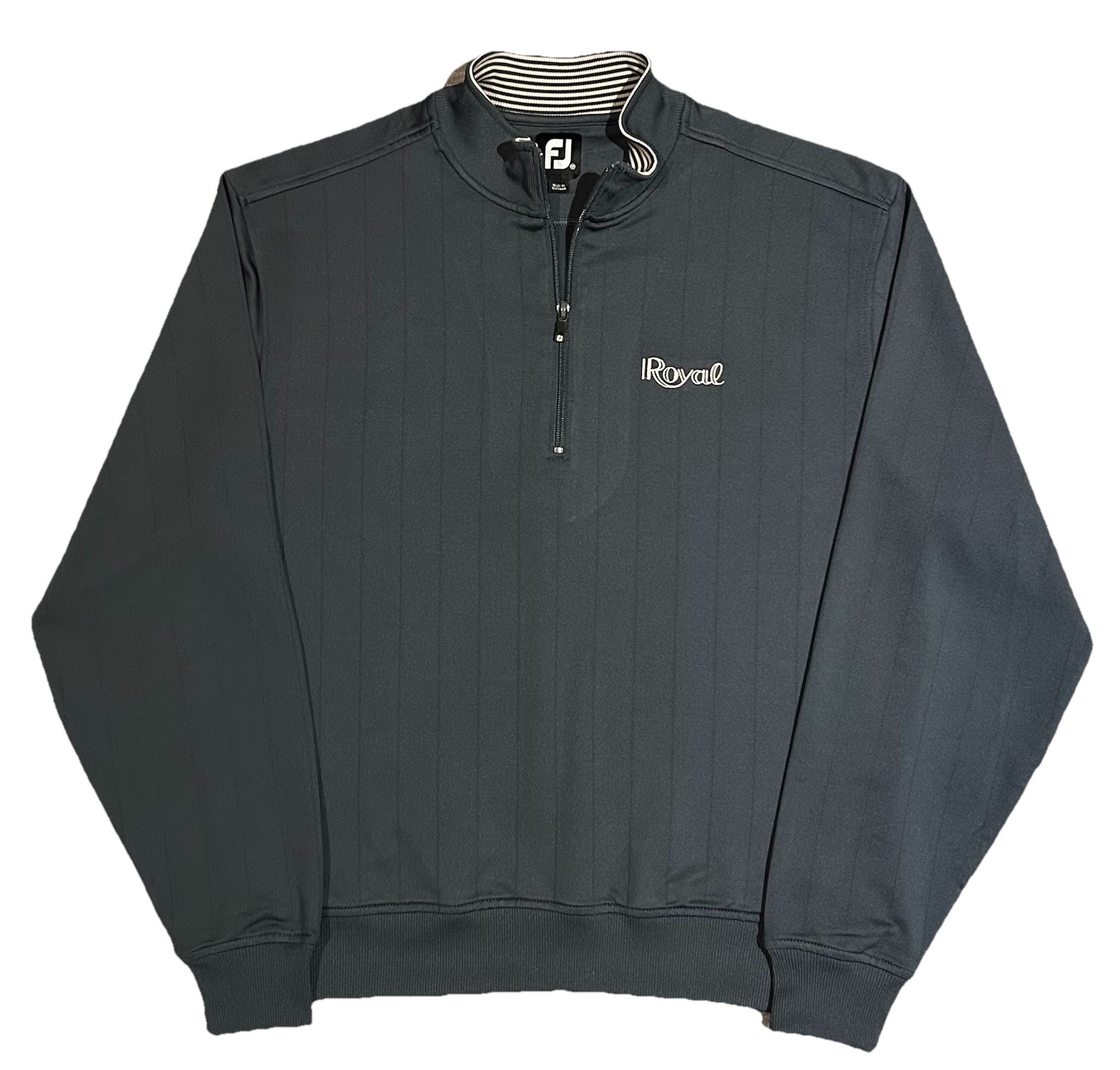 Footjoy 1/4 Zip Royal C.C Performance Golf Pullover Men’s M Dark Green MINT!! gallery