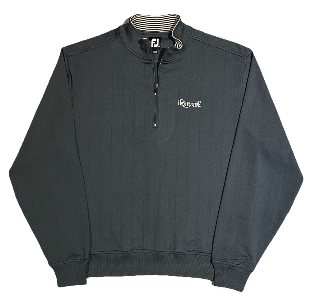 Footjoy 1/4 Zip Royal C.C Performance Golf Pullover Men’s M Dark Green MINT!!