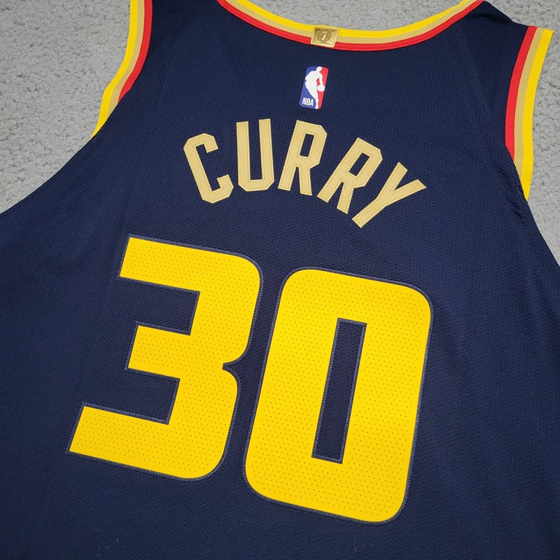 Nike Stephen Curry GSW ADV Authentic City Edition Jersey Size 56 Men FQ4465-419 gallery